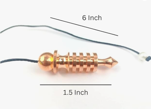 เจ็ท4 ISIS ทองแดงกับคอร์ดโลหะลูกตุ้มรักษาพระเจ้า Dowsing คำตอบทางจิตวิญญาณการทำสมาธิทำความสะอาด - Product Image 2