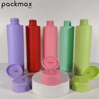 Bouteille en plastique moulé en pulpe HDPE écologique 28/410, 300 ml, classique, épaule plate-arrondie, impression sérigraphique, emballage personnalisable