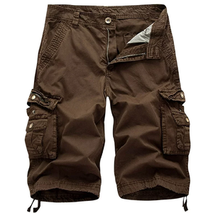 Shorts de Mezclilla Cargo para Hombre, Transpirables, de Cintura Media, Lavado Oscuro, de Secado Rápido, Ecológicos, Diseños Personalizados al por Mayor - Product Image 4