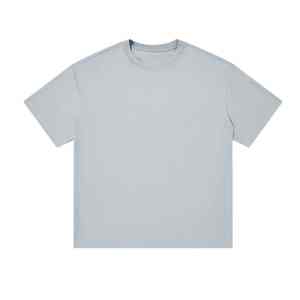 T-shirt écologique respirant à séchage rapide de couleur unie en polyester/coton personnalisé - Product Image 1