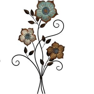 Produit de vente chaude Art mural en forme de fleur métallique avec plusieurs finis Chambre Salon Bureau Sculpture décorative murale - Product Image 6