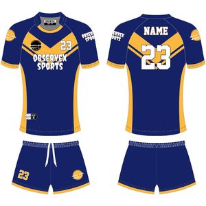 Uniforme de Rugby sublimado completo personalizado de alta calidad, transpirable para camiseta Polo, uniforme de Rugby, ropa deportiva del equipo OEM - Product Image 2