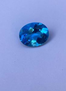 Topacio Azul Natural de la Mejor Calidad, Gema Suelta de 5.15 Quilates, 10x12mm, Corte Personalizado para Joyería - Product Image 4
