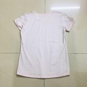 เสื้อยืดลำลองสำหรับผู้หญิงเสื้อยืดคอกลมแขนสั้นผ้าคอตตอนแท้160กรัม - Product Image 6