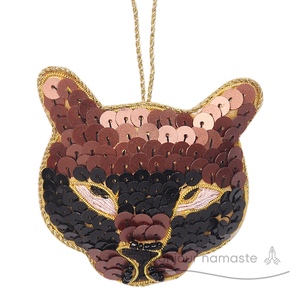 Audace spavalderia di ghepardo ornamento di natale fatto a mano amante degli animali domestici decorazione per le vacanze Eco Friendly artigianale realizzato regalo personalizzato - Product Image 1