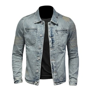 2023 vestes en jean Mans Design imprimées dans les meilleures vestes en jean de nouveau style avec logo personnalisé et parka d'été de style - Product Image 4