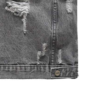 Gilet en denim de haute qualité personnalisé pour hommes vente en gros gilet en denim respirant pour hommes vêtements décontractés - Product Image 3