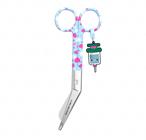 Tijera de vendaje con estampado de arcoíris con amuleto de jeringa Tijeras de vendaje de enfermería lindas - Product Image 2