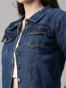 Vente en gros nouvelle mode multicolore bouton grande taille femmes Bomber veste Denim veste hiver 2026 personnalisé Camouflage broderie - Product Image 3