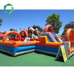 Lona de PVC inflável para castelos pula-pula, 16oz 18oz, anti-UV, alta resistência ao rasgo, personalizada, 610gsm 650gsm - Product Image 2