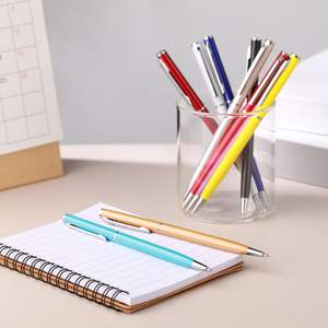 カスタムロゴプロモーションペンスリム金属ボールペン引き込み式ペンオフィスビジネス学生教師結婚式のゲスト - Product Image 5