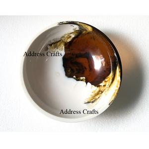 ชามสลัดเรซินโพลีเอสเตอร์เป็นมิตรกับสิ่งแวดล้อมเครื่องใช้บนโต๊ะอาหารชามตกแต่งโต๊ะชามผลไม้ทำจากเรซินสีหมุนวน - Product Image 1