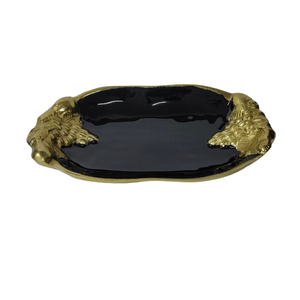 Bandeja de servicio de diseñador Logotipo personalizado Plater de aluminio Color blanco para servir alimentos Uso en el hogar Cocina Hotel Restaurante - Product Image 5