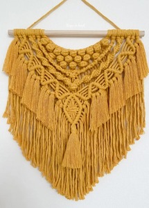 Boho Style macramé tenture murale support tissé à la main coton organisateur pour la maison intérieur chambre salon Accent - Product Image 2