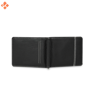 กระเป๋าสตางค์ผู้ชายหนังแท้กันน้ำมีฝาปิดแบบเปิดปิดสั้นซับโพลีเอสเตอร์สำหรับใส่บัตร - Product Image 4