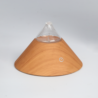 Fabricant chinois nouvelle saison Oem Grain de bois Ce Rohs plastique verre Mini ultrasonique sans eau aromathérapie Air diffuseur d'arôme