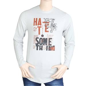 T-shirt à manches longues pour homme Chase Value - Tissu jersey gris clair - Product Image 3