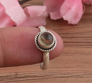 แหวนเงินสเตอร์ลิง925พร้อมแหวนพลอยตาเสือธรรมชาติทำด้วยมือเครื่องประดับแนวโบโฮวินเทจสำหรับผู้หญิงไอเดียของขวัญ - Product Image 3