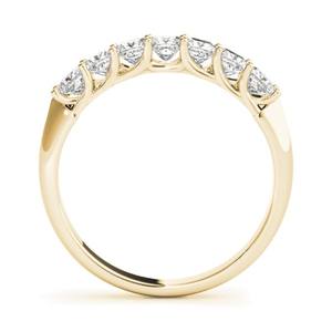 18K Yellow Gold Diamond Princess-Cut Wedding <b>Band</b> <b>Ring</b> 0.70ct - Product Image 1