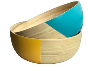 Eco-friendly Handmade Spun <b>Bamboo</b> <b>Bowl</b> Top Trending Natural Material from Eco2go Vietnam Elegant Look - Product Image 1