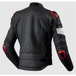 Usine directe dernière conception veste de moto en cuir véritable pour hommes hiver OEM Service imprimé Technique équipement de moto - Product Image 6