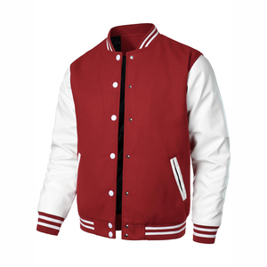 Chaqueta de invierno al por mayor de alta calidad nuevo producto 380 GSM Unisex hombro caído personalizar CollegeBaseballjacket para hombres - Product Image 2