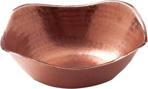 คอลเลคชั่นของขวัญชามดินแบนทรงสี่เหลี่ยมขนาด7นิ้วทำจากทองแดงทุบด้วยมือเป็นมิตรต่อสิ่งแวดล้อมทันสมัย - Product Image 5