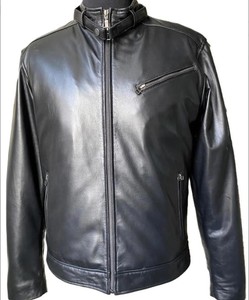 Chaquetas de moda de cuero de alta calidad para hombre, diseño de manga larga elegante personalizable, tela de lona económica - Product Image 4