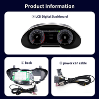 Panel de Instrumentos Digital con Pantalla LCD de 12.3 Pulgadas para Audi Q5 2009-2018, CarPlay Inalámbrico, Android Auto, 1920x720, Plug & Play