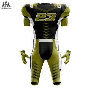 Maillots de football américain respirants, grande taille, manches courtes, uniformes d'entraînement pour adultes, 100% polyester, tailles personnalisables - Product Image 2