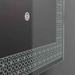 Espejo Rectangular Iluminado LED Koricini de 50x70 cm, Decorativo para Hogar u Oficina, Italia - Product Image 4