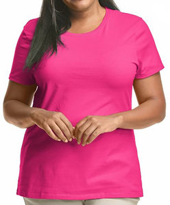 Camiseta de Algodón de Primera Calidad para Mujer, Ecológica, Informal, con Botones de Remache de Diamante Estampados, 180 g, Producción a Granel Conveniente - Product Image 5