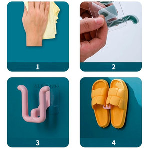 Mensola da Parete Multifunzione in Plastica Minispace, Design Minimalista con Ganci in Ferro per Organizzazione di Casa, Armadio, Bagno, Attrezzi e Scarpe - Product Image 4