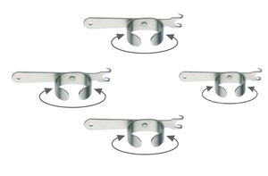 Crochet double pivotant 8 cm, pointe aiguë 10 mm, instrument chirurgical, base des instruments chirurgicaux - Product Image 4