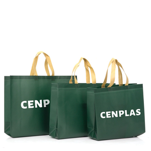 Bolsas de Compras Personalizadas al por Mayor con Logotipo, Reciclables, Plateadas, Doradas, con Laminación Metálica, Sin Tejido, con Asas, Fábrica Vietnamita, Marca CENPLAS - Product Image 5