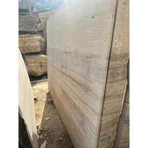 Azulejo de mármol natural de losas travertinas de corte cruzado Premium para diseño de interiores - Product Image 4