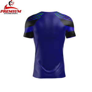 เสื้อยืดคอมเพรสชั่นผู้ชายแบบเรียบ สีตามสั่ง พิมพ์ลายแบบซับลิเมชั่น เสื้อยืดเปล่าทรงโอเวอร์ไซส์สำหรับใส่ออกกำลังกาย - Product Image 4