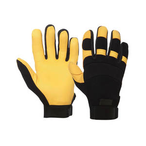 Gants en cuir haut de gamme Gants d'impact de travail Cuir de chèvre haute performance pour l'hiver pour les mécaniciens - Product Image 3