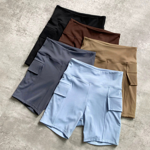 กางเกงขาสั้นสำหรับผู้หญิงกางเกงขาสั้นสำหรับผู้หญิงกางเกงขาสั้นสำหรับขี่จักรยานในยิม75% สแปนเด็กซ์25% - Product Image 3