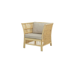 Fauteuil de loisirs moderne ALENA en rotin tufté de haute qualité avec coussin, provenant d'Indonésie, idéal pour ferme, centre commercial, salon, chambre et hôtel - Product Image 2