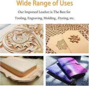 Vente en gros de feuilles de cuir de vachette de haute qualité en cuir véritable pour l'artisanat de couleurs personnalisées pour sacs à main ceintures chaussures - Product Image 4