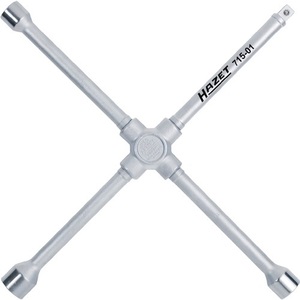 HAZET Clé cruciforme 715-01 4 pans 17 X 19 X 22 X 12,5(1/2?) Outil d'atelier L420 mm x B420 mm - Product Image 1