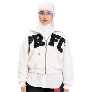 Sudadera con capucha y cremallera para hombre de algodón 100%, camisetas de lana negras lisas con cremallera - Product Image 1