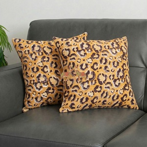 ปลอกหมอนอิงผ้าฝ้ายทรงสี่เหลี่ยมลายเสือดาวคุณภาพสูงสำหรับบ้าน สำนักงาน หรือเตียงนอน - ปลอกหมอนอิงทรงสี่เหลี่ยม - Product Image 2