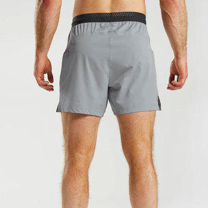 Shorts de sport pour homme, coupe ajustée, couleur unie, séchage rapide, pour la course à pied, entraînement fitness, écologiques, en polyester - Product Image 2
