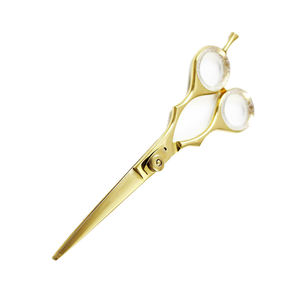 Tijeras de salón de peluquería personalizadas, tijeras elegantes de acero alemán para salón de belleza con tornillo ajustable - Product Image 3