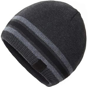 Gorro de Punto con Rayas de Moda para Invierno, Gorro de Calavera Tejido, Unisex, Elástico, Suave, Acrílico, para Exteriores, para Hombres y Mujeres - Product Image 5