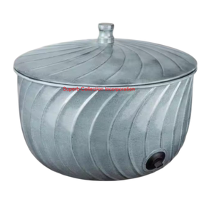 Soporte para manguera de agua de jardín de Metal con acabado de cobre antiguo decorativo Vintage, olla para almacenamiento y organización de Patio al aire libre, manguera - Product Image 2