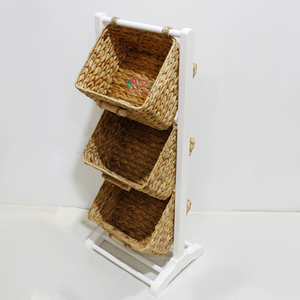 Artex Dong Thap Organisateur de stockage naturel fait à la main Support d'étagères en jacinthe d'eau pour séchoirs de bureau à domicile - Product Image 6