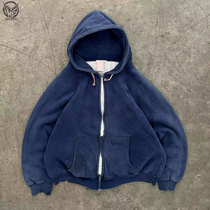 Sweat à capuche pour homme 100% coton avec logo personnalisé, épaules tombantes, pull oversize, sweat à capuche épais en éponge française pour homme - Product Image 4